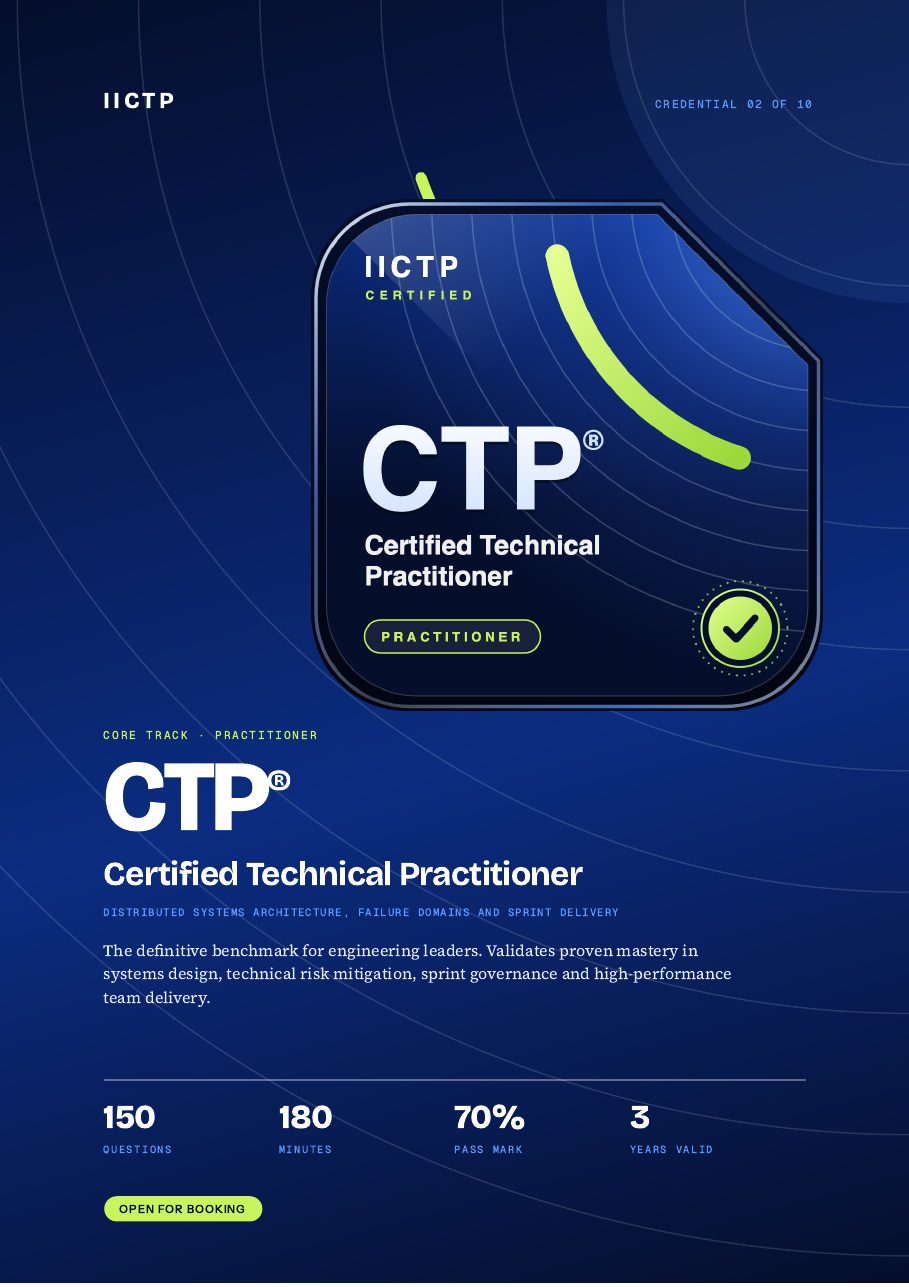 A credential, opened