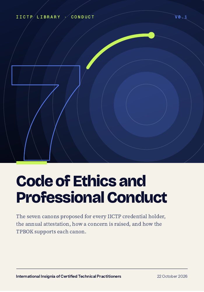 Cover of Code of Ethics and Professional Conduct