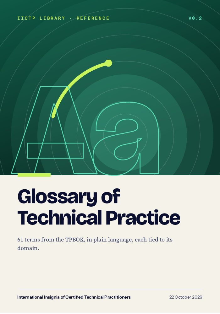 Cover of Glossary of Technical Practice