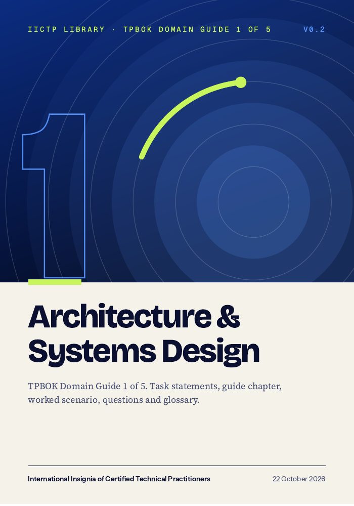 Cover of Domain Guide 1: Architecture & Systems Design