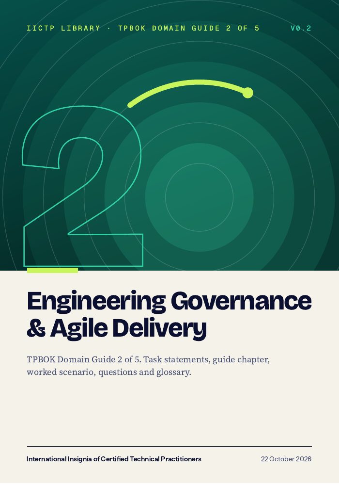 Cover of Domain Guide 2: Engineering Governance & Agile Delivery