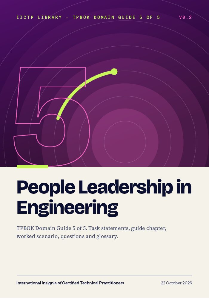 Cover of Domain Guide 5: People Leadership in Engineering